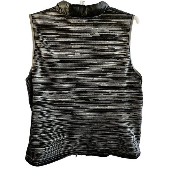 AVE Leisure Black Grey Puffer Jacket‎ Vest Womens 22-24 - Picture 2 of 6